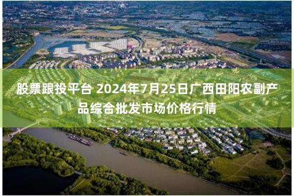 股票跟投平台 2024年7月25日广西田阳农副产品综合批发市场价格行情