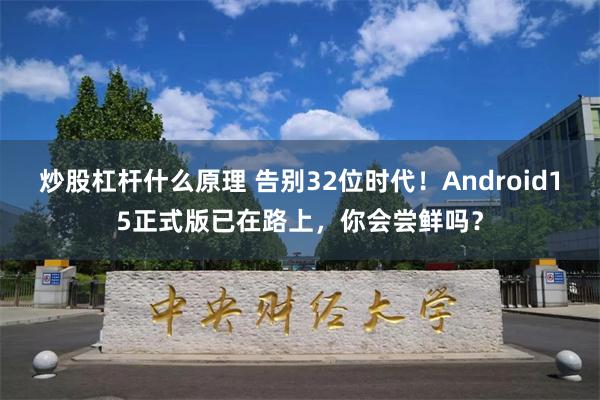 炒股杠杆什么原理 告别32位时代！Android15正式版已在路上，你会尝鲜吗？