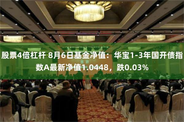 股票4倍杠杆 8月6日基金净值：华宝1-3年国开债指数A最新净值1.0448，跌0.03%