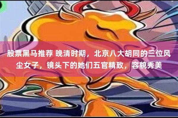 股票黑马推荐 晚清时期，北京八大胡同的三位风尘女子，镜头下的她们五官精致，容貌秀美