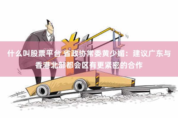 什么叫股票平台 省政协常委黄少媚：建议广东与香港北部都会区有更紧密的合作